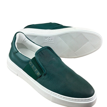 Galizio Torresi Slipper Men’s Leather Extralight Green Casual shoes Size 9|42 EU.