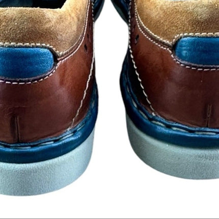 Galizio Torresi Brown Leather Derby shoes  Men.