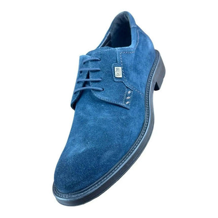 Galizio Torresi Men's Blue  Suede Oxford.