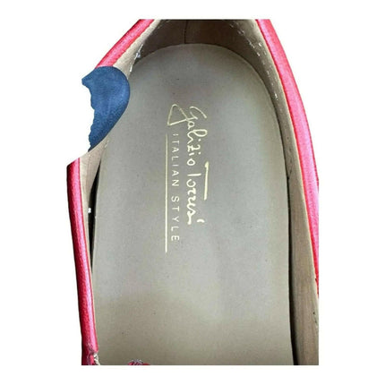 Galizio Torresi  Men Loafer slip-on Leather Red.