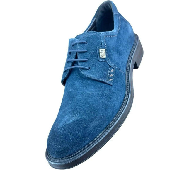 Galizio Torresi Men's Blue  Suede Oxford.