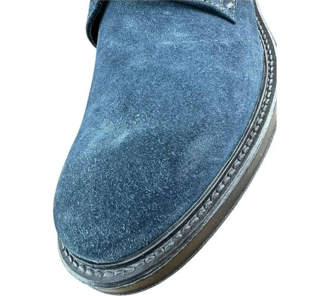 Galizio Torresi Men's Blue  Suede Oxford.