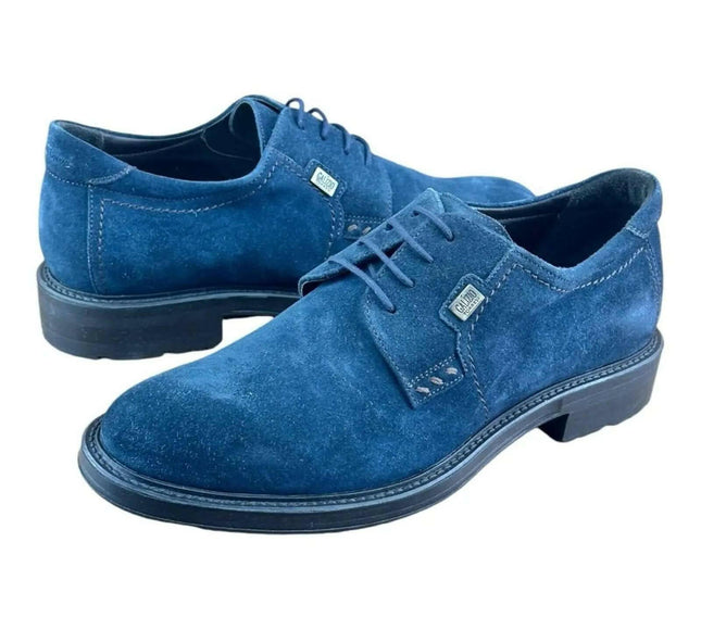 Galizio Torresi Men's Blue  Suede Oxford.