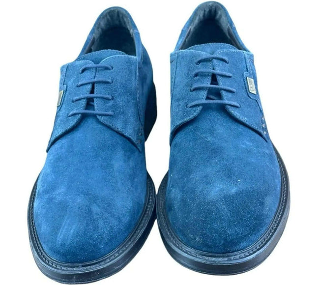 Galizio Torresi Men's Blue  Suede Oxford.