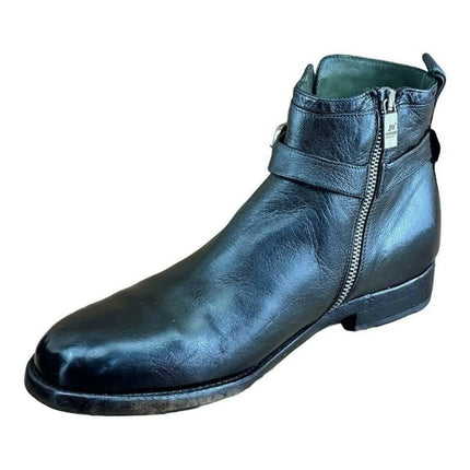Jo Ghost Men Shoes Green Calf-SKIN LEATHER BOOT.