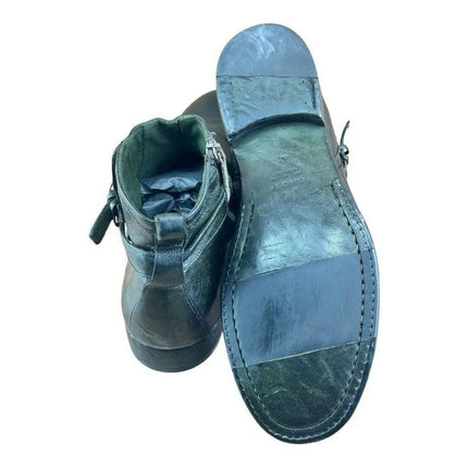 Jo Ghost Men Shoes Green Calf-SKIN LEATHER BOOT.