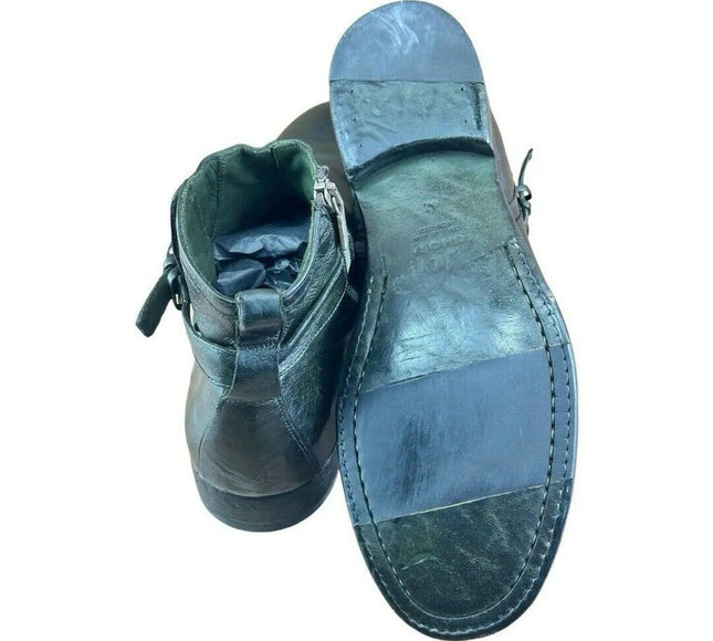 Jo Ghost Men Shoes Green Calf-SKIN LEATHER BOOT.