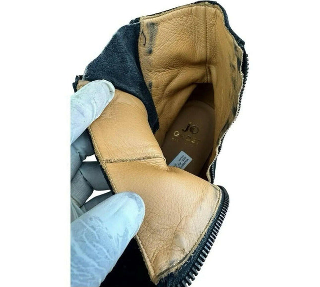 JO GHOST Black  Men Ankle  Chelsea Boots.