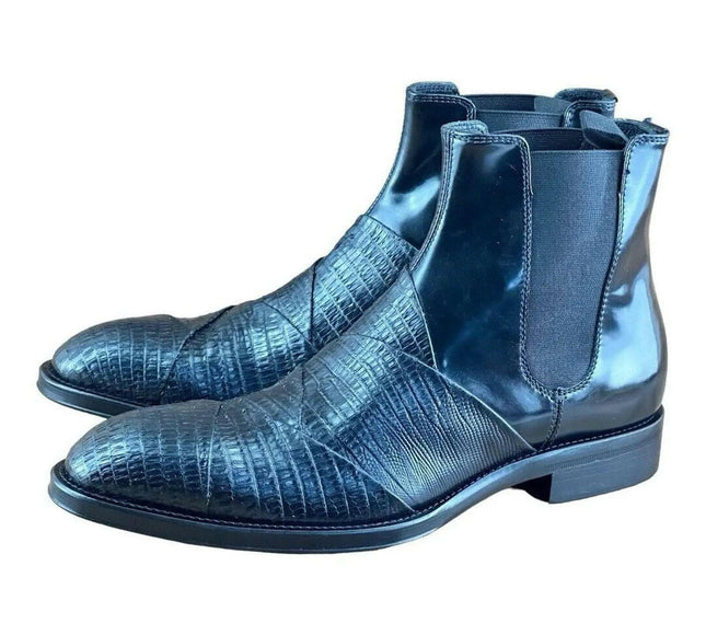 Jo Ghost  MEN Leather Chelsea Boots.