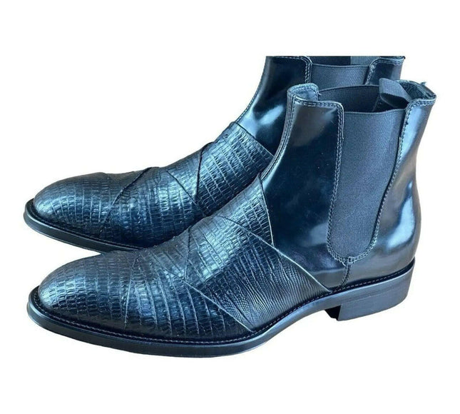 Jo Ghost  MEN Leather Chelsea Boots.