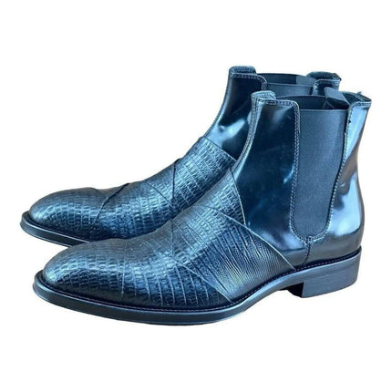 Jo Ghost  MEN Leather Chelsea Boots.