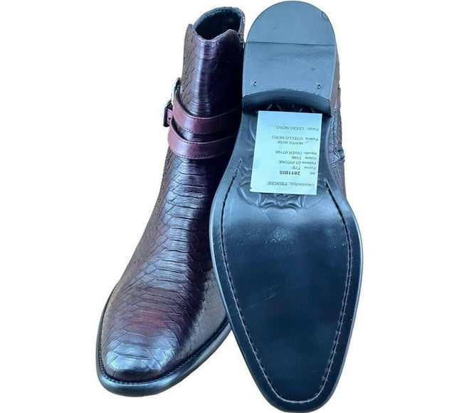 Jo Ghost Croc-Embossed Men Chelsea  Boots.