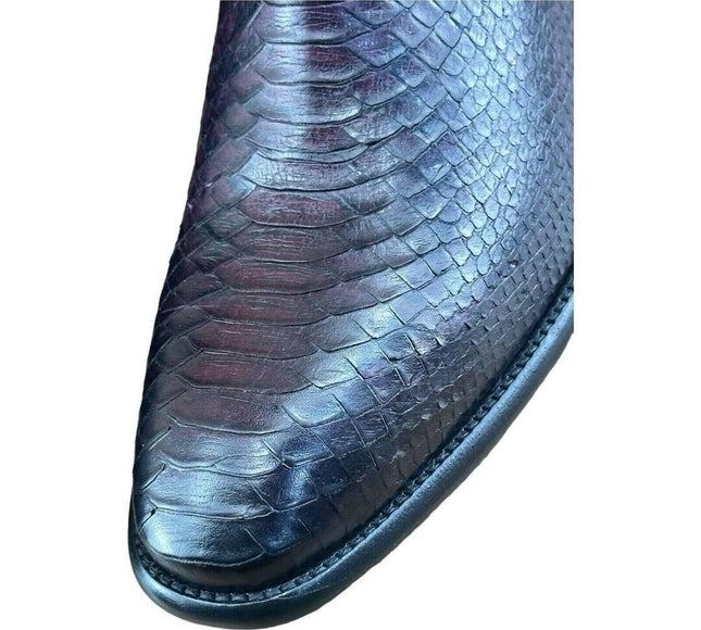 Jo Ghost Croc-Embossed Men Chelsea  Boots.