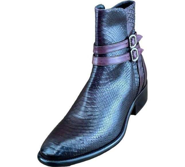 Jo Ghost Croc-Embossed Men Chelsea  Boots.