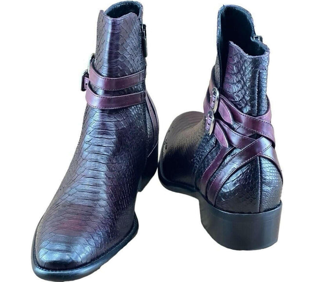 Jo Ghost Croc-Embossed Men Chelsea  Boots.