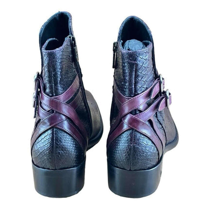 Jo Ghost Croc-Embossed Men Chelsea  Boots.