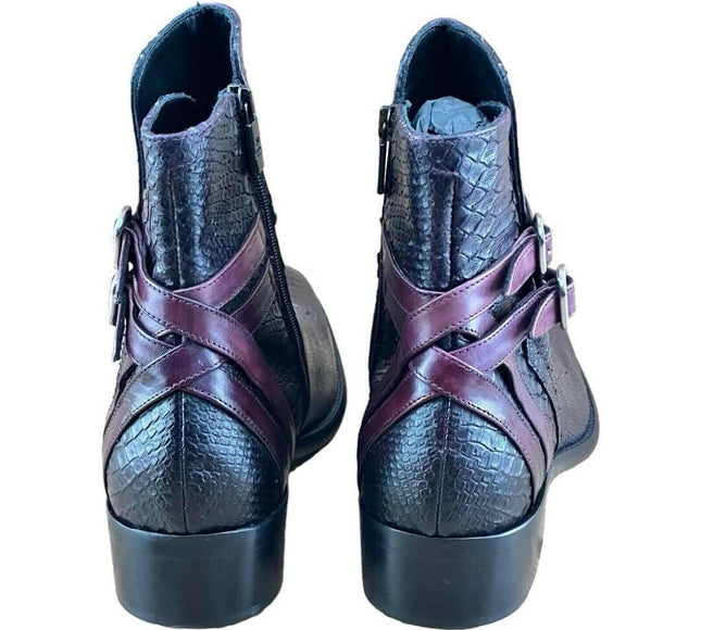 Jo Ghost Croc-Embossed Men Chelsea  Boots.