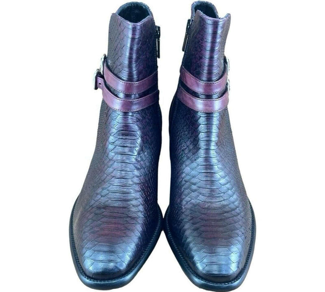 Jo Ghost Croc-Embossed Men Chelsea  Boots.