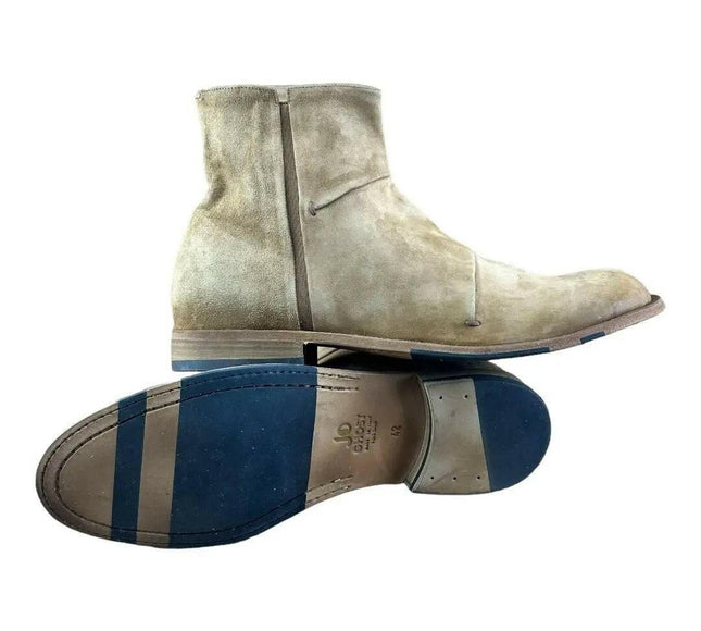 JO GHOST Men's Tan Suede Chelsea Boots.