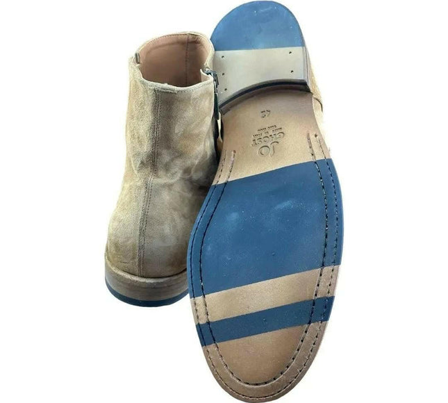 JO GHOST Men's Tan Suede Chelsea Boots.