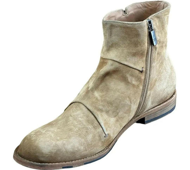 JO GHOST Men's Tan Suede Chelsea Boots.