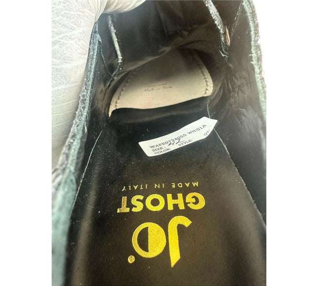 Jo Ghost Croc Embossed Monk Shoes Men.