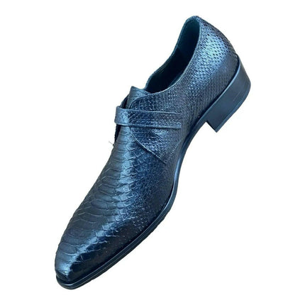 Jo Ghost Croc Embossed Monk Shoes Men.