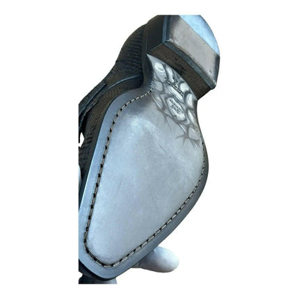 Jo Ghost Croc Embossed Monk Shoes Men.