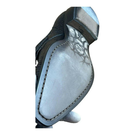 Jo Ghost  Men Croc-Embossed Monk Shoes.