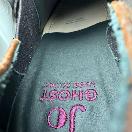 Jo Ghost  Men Croc-Embossed Monk Shoes.