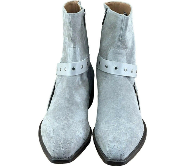 JO GHOST Men Chelsea Boots Leather High - quality Brown Fashion Made in Italy 8.5 - 9 42 - AziniAzini