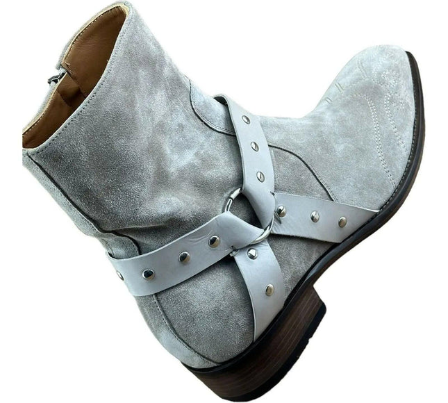 JO GHOST Men Suede Chelsea Boots - AZINIJo Ghost