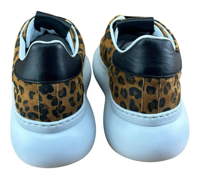 John Galliano Oversized  leopard Cuoio Sneaker Women.