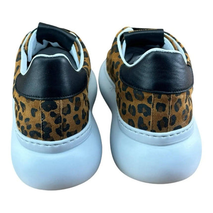 John Galliano Oversized  leopard Cuoio Sneaker Women.