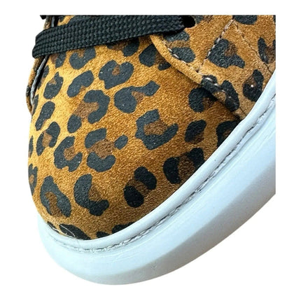 John Galliano Oversized  leopard Cuoio Sneaker Women.