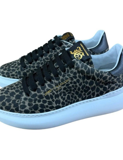 John Galliano Trimmed Leopard Sneaker Women.