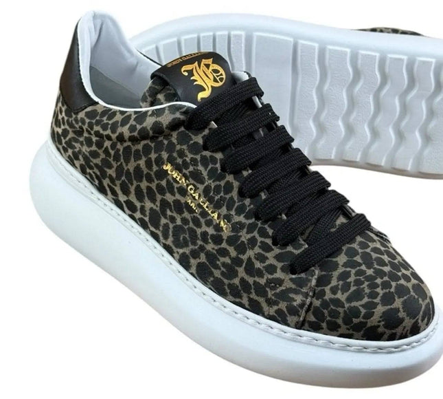 John Galliano Trimmed Leopard Sneaker Women.