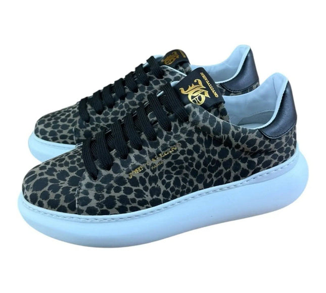John Galliano Trimmed Leopard Sneaker Women.