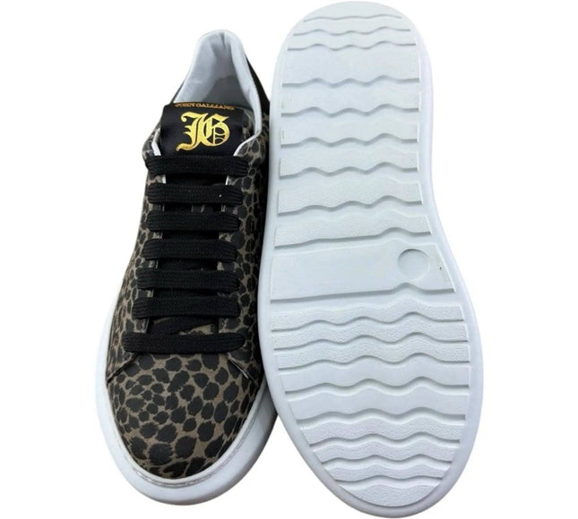 John Galliano Trimmed Leopard Sneaker Women.