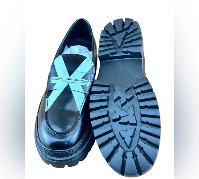 JOHN RICHMOND England flag Penny Loafers  Men.