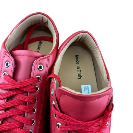Made in Italy Red shoes Red Sneakers Men.