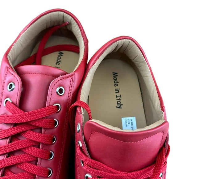 Made in Italy Red shoes Red Sneakers Men.