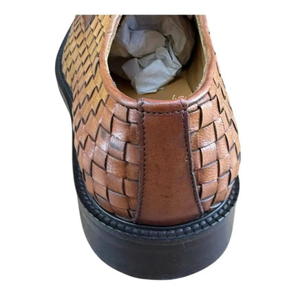 MR. COBBLER Luxury  Square Brown  Shoes Oxfords.