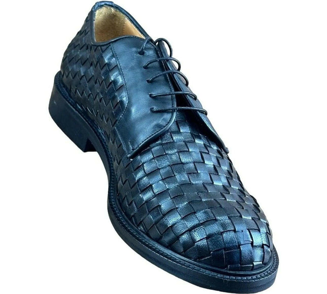 MR. COBBLER Luxury  Square Black  Shoes Oxfords.
