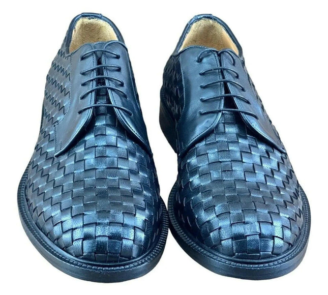 MR. COBBLER Luxury  Square Black  Shoes Oxfords.