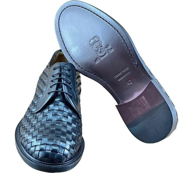MR. COBBLER Luxury  Square Black  Shoes Oxfords.