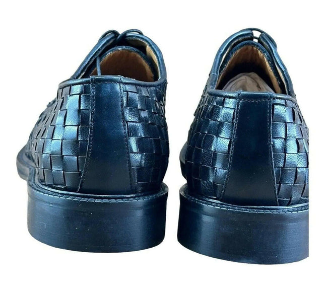 MR. COBBLER Luxury  Square Black  Shoes Oxfords.