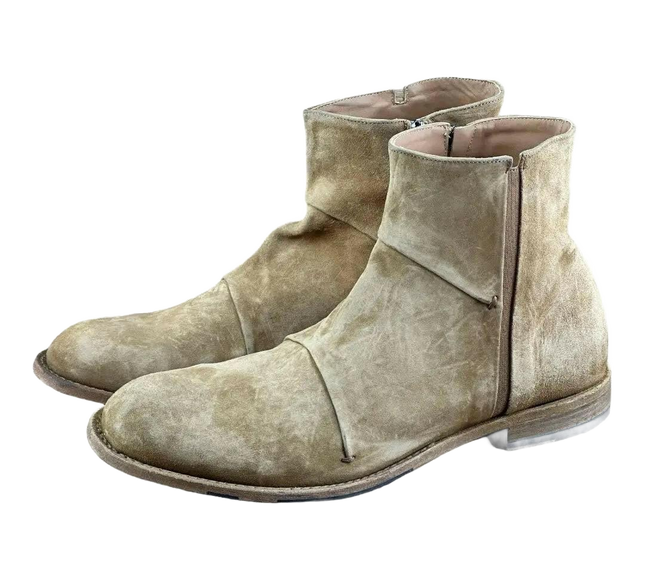 JO GHOST Men's Tan Suede Chelsea Boots.