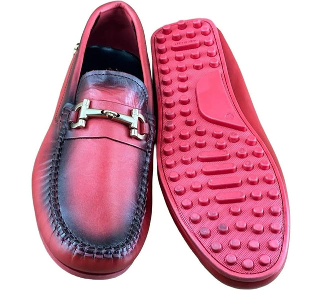 Re Ferdinando Castelo Red Men Driver Loafer.