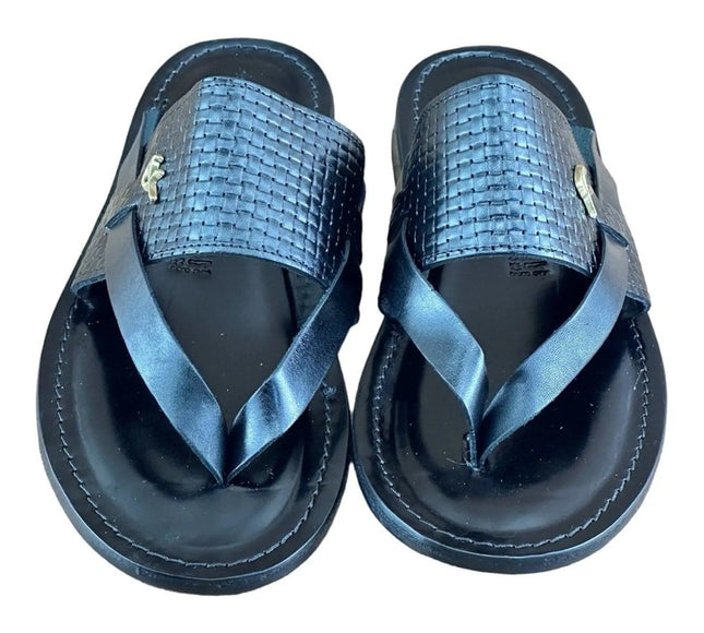 Re Ferdinando Black flip flops sandal Men.